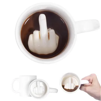 New High Quality 3D Creative Fun Unique Personality Middle Finger Milk Coffee Ceramic Mug Up Yours Cup Cool Home Decor Gifts
New High Quality 3D Creative Fun Unique Personality Middle Finger Milk Coffee Ceramic Mug Up Yours Cup Cool Home Decor Gifts