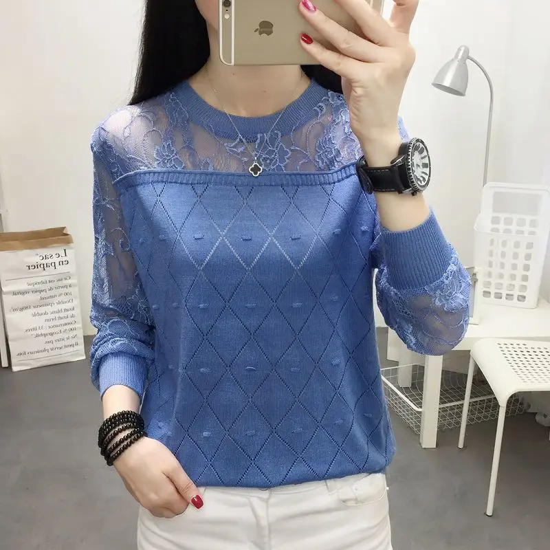 Borisovich Women Casual Blouses Shirts New Brand 2019 Autumn Fashion Patchwork Lace Knitted Woolen Female Tops Shirt P019
Borisovich Women Casual Blouses Shirts New Brand 2019 Autumn Fashion Patchwork Lace Knitted Woolen Female Tops Shirt P019