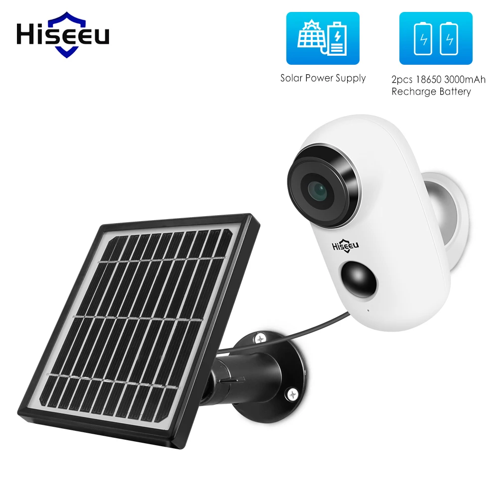 HOT Hiseeu 1080P Wireless Solar Panel Rechargeable Battery IP Camera Outdoor Weatherproof Home Security Camera Wifi PIR Motion
HOT Hiseeu 1080P Wireless Solar Panel Rechargeable Battery IP Camera Outdoor Weatherproof Home Security Camera Wifi PIR Motion