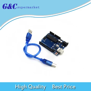 

UNO R3 I/O ISP 3.3V 5V ATmega328P Development Board Atmega16U2 Board For Arduino Module Compatible With USB Cable one