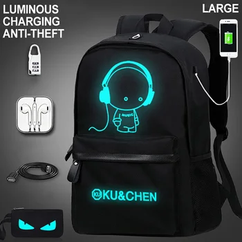 Children's Backpack Anima Luminous School Backpack For Girls Boy Teenager Schoolbag Oxford Waterproof Kids Bag Cartable Fille 
Children's Backpack Anima Luminous School Backpack For Girls Boy Teenager Schoolbag Oxford Waterproof Kids Bag Cartable Fille