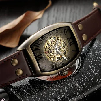 Retro Watch Classic Transparent Skeleton Automatic Mechanical Watch Oval Shape Skull Men Wristwatches Top Brand Clock Zegarek
Retro Watch Classic Transparent Skeleton Automatic Mechanical Watch Oval Shape Skull Men Wristwatches Top Brand Clock Zegarek