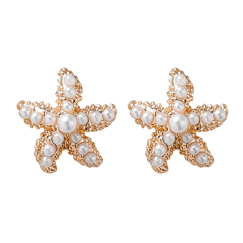 2019 Hot Summer New Cute Metal Star Starfish Pattern Stud Earrings For Women Simulated Pearls Party Woman Girl Jewelry Gift
2019 Hot Summer New Cute Metal Star Starfish Pattern Stud Earrings For Women Simulated Pearls Party Woman Girl Jewelry Gift