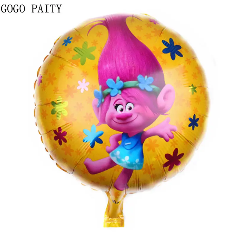GOGO PAITY New 18-inch round troll aluminum balloon balloons Children's holiday party layout decorative balloons
GOGO PAITY New 18-inch round troll aluminum balloon balloons Children's holiday party layout decorative balloons