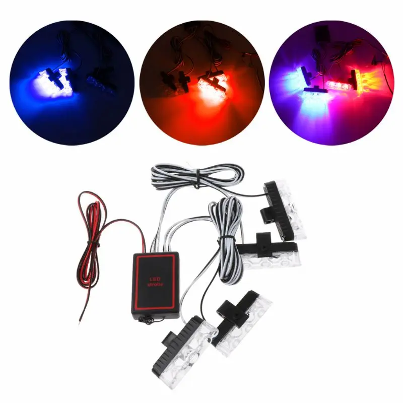 Car-Styling 12V 12W 4x3 LED Strobe Warning Lights Super Bright Firemen Flashing Light 4 Panels
Car-Styling 12V 12W 4x3 LED Strobe Warning Lights Super Bright Firemen Flashing Light 4 Panels