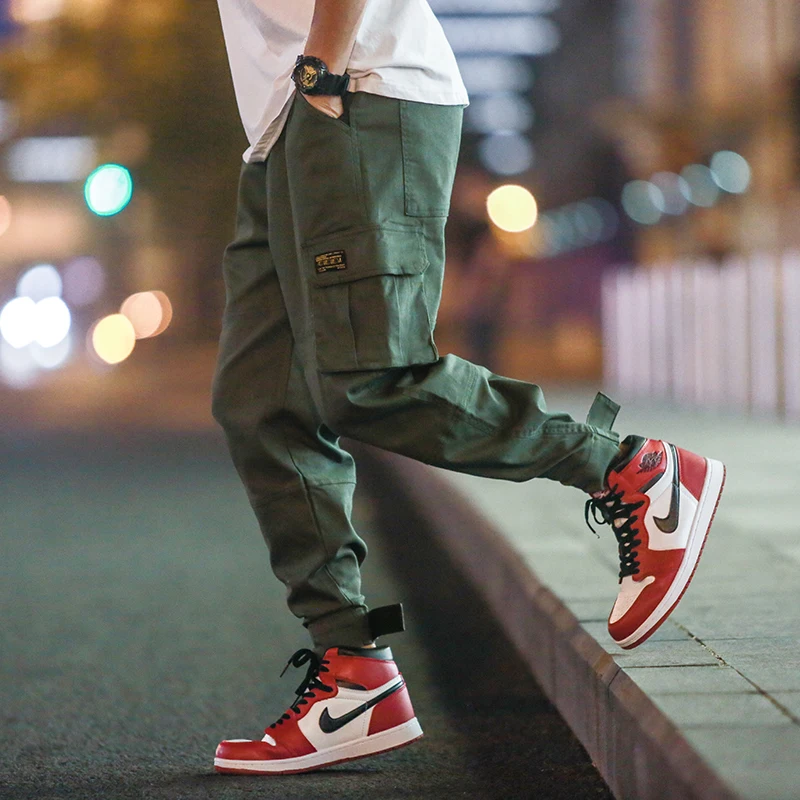 2019 Autumn Spring Cotton Pants Men Cargo Pants Multi-pocket Elastic Waist Harem Pant Hip Hop Casual Trousers Joggers Male M-5XL
2019 Autumn Spring Cotton Pants Men Cargo Pants Multi-pocket Elastic Waist Harem Pant Hip Hop Casual Trousers Joggers Male M-5XL
