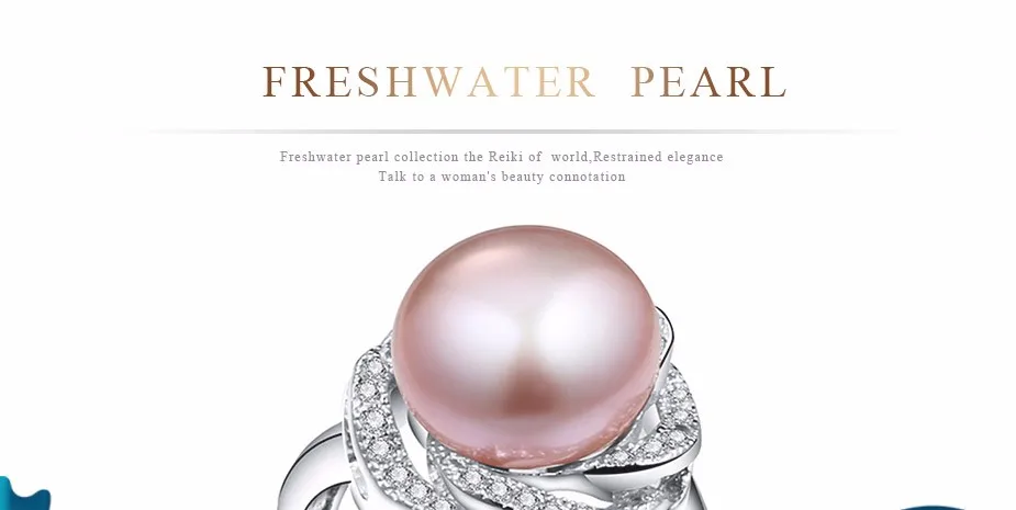 Big Discount 925 sterling silver jewelry on sale big natural pearl rings for women stone ring adjustable white/pink/purple pearl - Fine Rings Dainashi CNAS Wedding Bands Silver Women cpr025 Other Artificial material Pearl 925 Sterling Prong Setting Plant Party Freshwater Pearls Classic White Pink Purple Adjustable 10-10.5mm 100% real natural freshwater pearl opp bag with gift box
