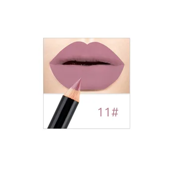 12 Colors Cosmetic Lipstick Pen Matte Long Lasting Pigments Waterproof Lady Charming Lip Liner Contour Makeup Lipstick Tool 44