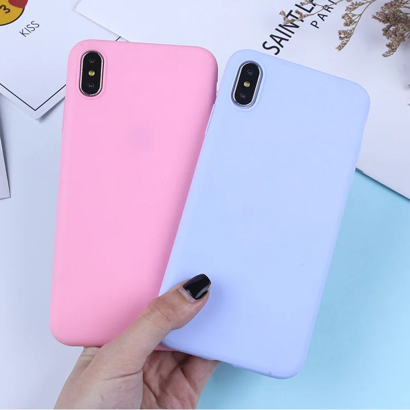 Candy Color Case For iPhone 7 8 X XR XS Max Luxury Phone Silicone Untra Thin Soft TPU Case For iPhone 6 6S Plus 5 5S SE Cover
Candy Color Case For iPhone 7 8 X XR XS Max Luxury Phone Silicone Untra Thin Soft TPU Case For iPhone 6 6S Plus 5 5S SE Cover