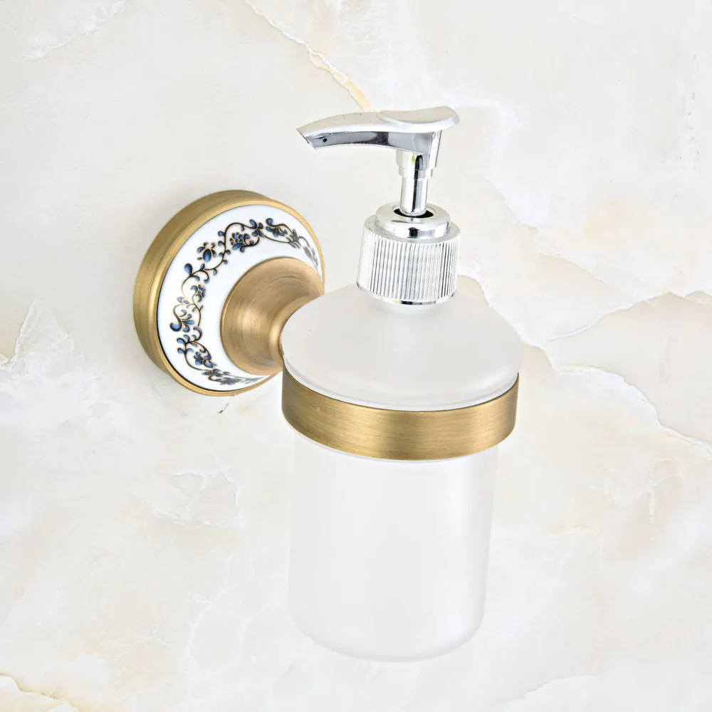 Antique Brass Bathroom and Kitchen Glass bottle liquid Soap Dispenser Wall Mounted Soap dispensers Holder rack mba814
Antique Brass Bathroom and Kitchen Glass bottle liquid Soap Dispenser Wall Mounted Soap dispensers Holder rack mba814
