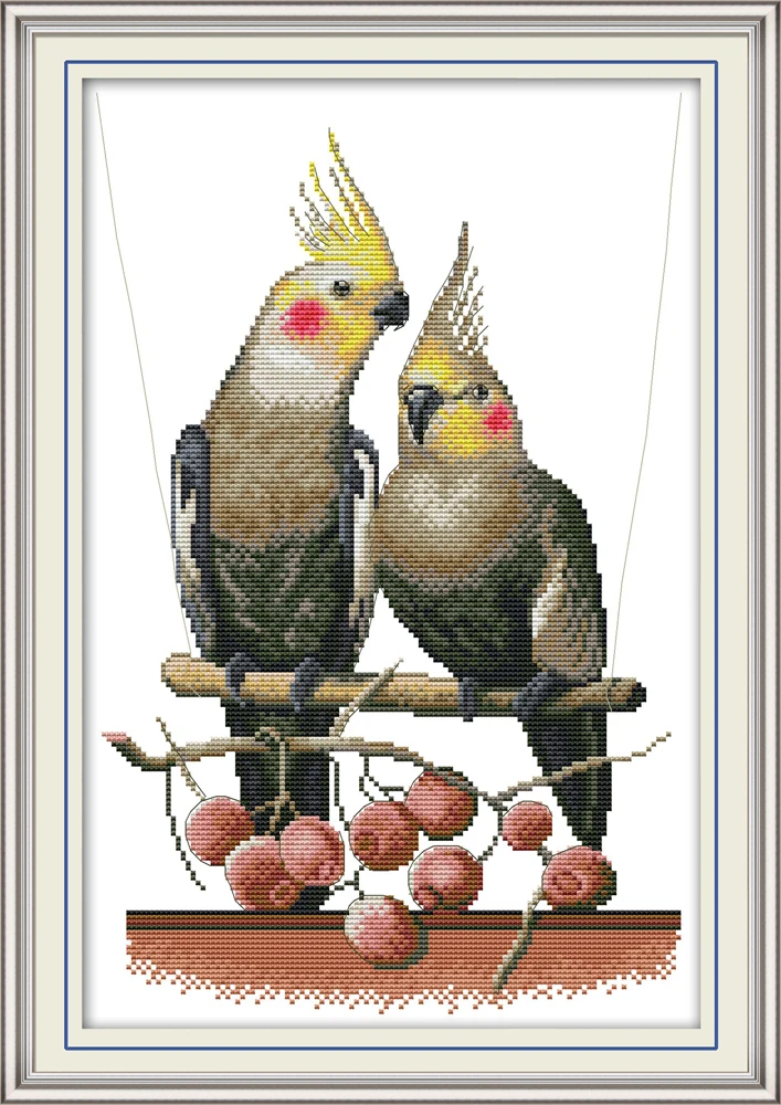 Two parrots 3 cross stitch kit aida 14ct 11ct count printed canvas stitches embroidery DIY handmade needlework
Two parrots 3 cross stitch kit aida 14ct 11ct count printed canvas stitches embroidery DIY handmade needlework