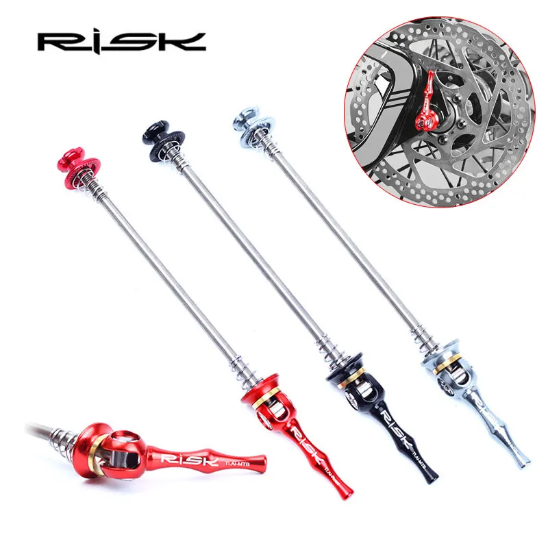 RISK New Ultralight Titanium Alloy Road Bike Quick Release Skewer lever Road Bicycle Hub 100m-135mm Cycling Accessories 3 Colors
RISK New Ultralight Titanium Alloy Road Bike Quick Release Skewer lever Road Bicycle Hub 100m-135mm Cycling Accessories 3 Colors