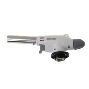 Portable Metal Flame Gun BBQ Heating Ignition Butane Camping Welding Gas Torch