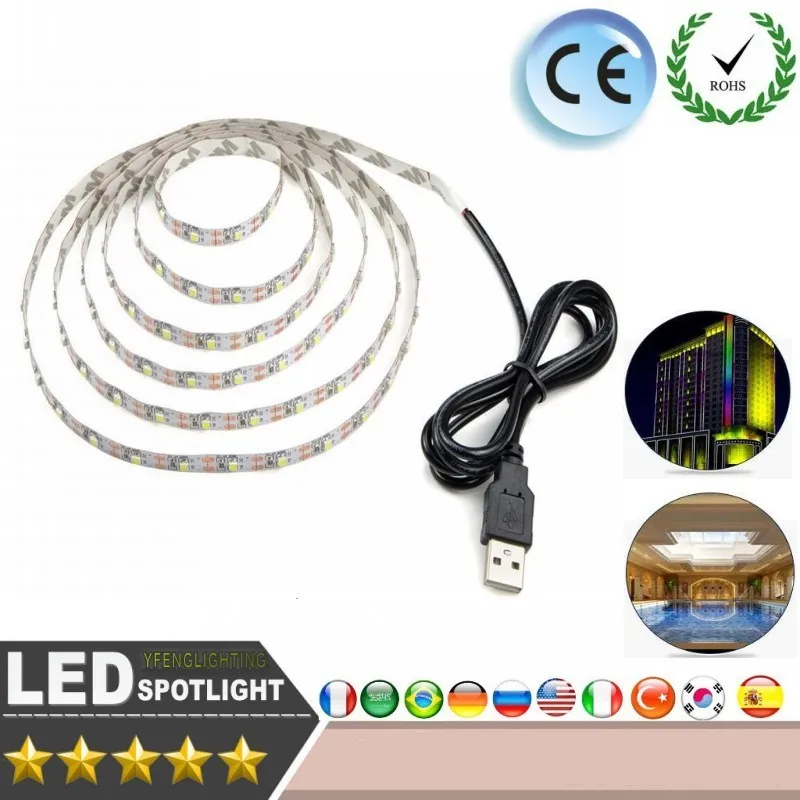 USB LED Strips SMD3528 light 5V adapter string Christmas desk Decor lamp tape For TV Background Lighting 5V 50CM 1M 2M 3M 4M 5M
USB LED Strips SMD3528 light 5V adapter string Christmas desk Decor lamp tape For TV Background Lighting 5V 50CM 1M 2M 3M 4M 5M