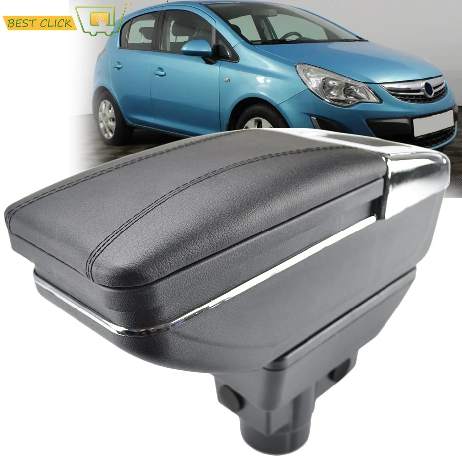 Storage Box For Opel Vauxhall Corsa 2006 - 2014 Rotatable Armrest Black Leather Car Styling Decoration 2012 2013 
Storage Box For Opel Vauxhall Corsa 2006 - 2014 Rotatable Armrest Black Leather Car Styling Decoration 2012 2013
