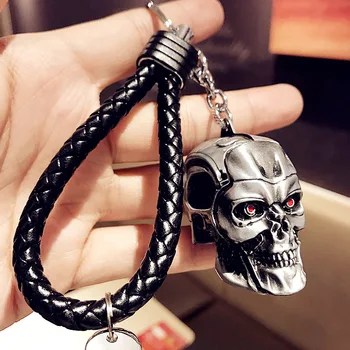 2017New Fashion Cool Skull Terminator Car Key Chain Individuality Creative Stainless Steel Key Ring Hangs Gifts
2017New Fashion Cool Skull Terminator Car Key Chain Individuality Creative Stainless Steel Key Ring Hangs Gifts