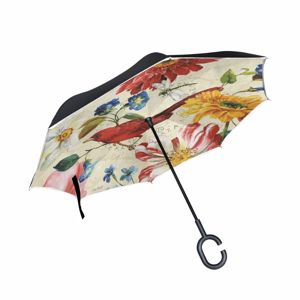 Inverted Umbrella Double Layer Bird Women Rain Reverse Umbrellas Male Guarda Chuva Invertido Paraguas Parapluie Windproof
Inverted Umbrella Double Layer Bird Women Rain Reverse Umbrellas Male Guarda Chuva Invertido Paraguas Parapluie Windproof