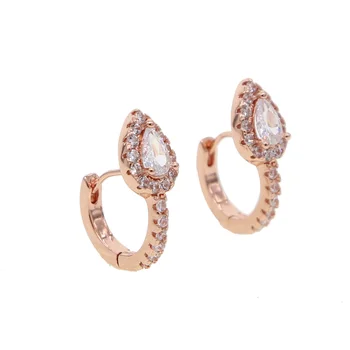 Sliver Color round Shape Zircon Water Drop Crystal Earrings For Women Bridal Wedding Jewelry micro pave small hoop earrings
Sliver Color round Shape Zircon Water Drop Crystal Earrings For Women Bridal Wedding Jewelry micro pave small hoop earrings