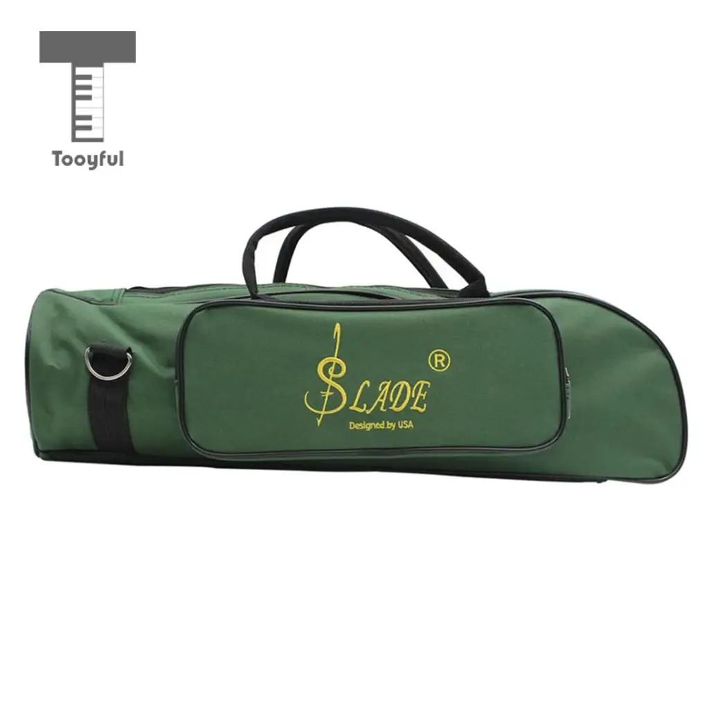 

Tooyful Trumpet Bag Gig Bag Oxford Cloth For LADE Trumpet Soft Case Thicken Green