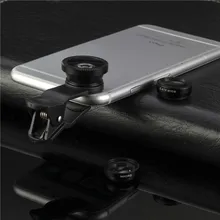 Fish Eye Macro Wide Angle Mobile Phone Lenses lens 3 in 1 Universal Clip For Iphone 5 6 6s plus For Samsung Galaxy S6 Lg Sony