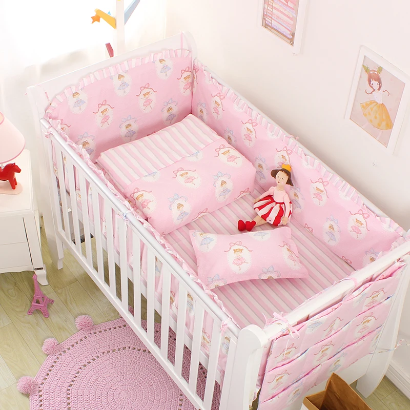 3/4/7pcs pink princess pattern baby bedding set crib bumper sheet pillowcase crib around protection breathable cotton for girl
3/4/7pcs pink princess pattern baby bedding set crib bumper sheet pillowcase crib around protection breathable cotton for girl