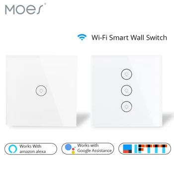 Wifi Smart Wall Touch Switch Glass Panel EU Standard APP Remote Control Works with Amazon Alexa Google Home for Smart Home
Wifi Smart Wall Touch Switch Glass Panel EU Standard APP Remote Control Works with Amazon Alexa Google Home for Smart Home