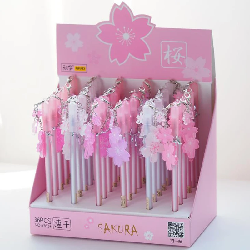 4 Pcs/set Cute 0.5mm Romantic Cherry Sakura Flower Pendant Gel Pens Signature Pens Gift Stationery School Office Supply
4 Pcs/set Cute 0.5mm Romantic Cherry Sakura Flower Pendant Gel Pens Signature Pens Gift Stationery School Office Supply