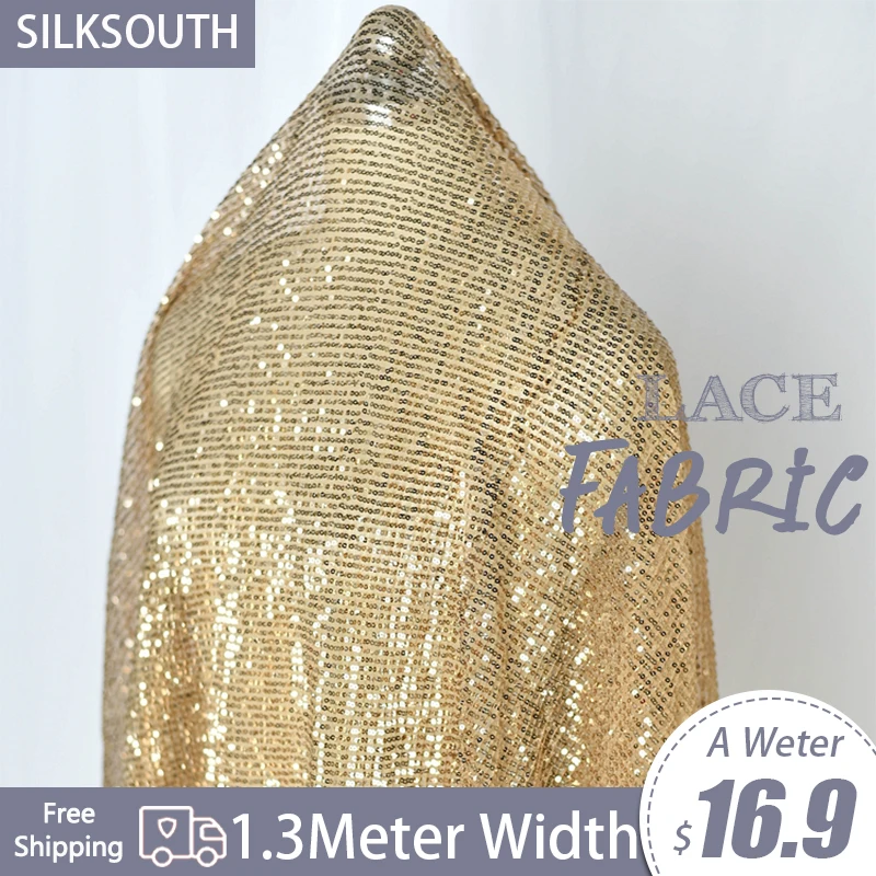 1Meter Sequin Drape Gold Dress Fabric Dress Handmade DIY Stage Background Fabric
1Meter Sequin Drape Gold Dress Fabric Dress Handmade DIY Stage Background Fabric
