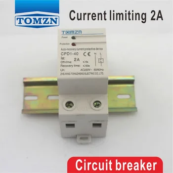 2A 230V 50/60HZ 460W Din rail automatic recovery reconnect Current limiting protective device protector Circuit breaker
2A 230V 50/60HZ 460W Din rail automatic recovery reconnect Current limiting protective device protector Circuit breaker