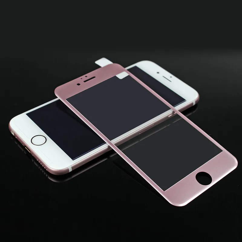 Изогнутое закаленное 3d-стекло для iPhone 7 8 6 6s Plus роза полное покрытие Защита экрана