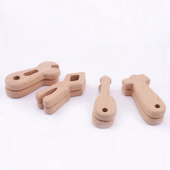 Let's Make Wooden Tool Animal Food Grade Toy Wooden Teether Pendant 4pc/1set DIY Jewelry Pendant For Nursing Baby Teethers
Let's Make Wooden Tool Animal Food Grade Toy Wooden Teether Pendant 4pc/1set DIY Jewelry Pendant For Nursing Baby Teethers