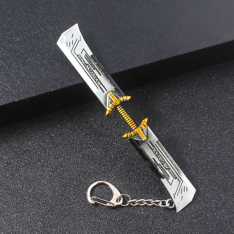 Avengers 4 Thanos Weapon Double Edged Sword Keychain Infinity Glove Gaunt Sword Weapon Model Key Chain Car Key Holder Jewelry
Avengers 4 Thanos Weapon Double Edged Sword Keychain Infinity Glove Gaunt Sword Weapon Model Key Chain Car Key Holder Jewelry