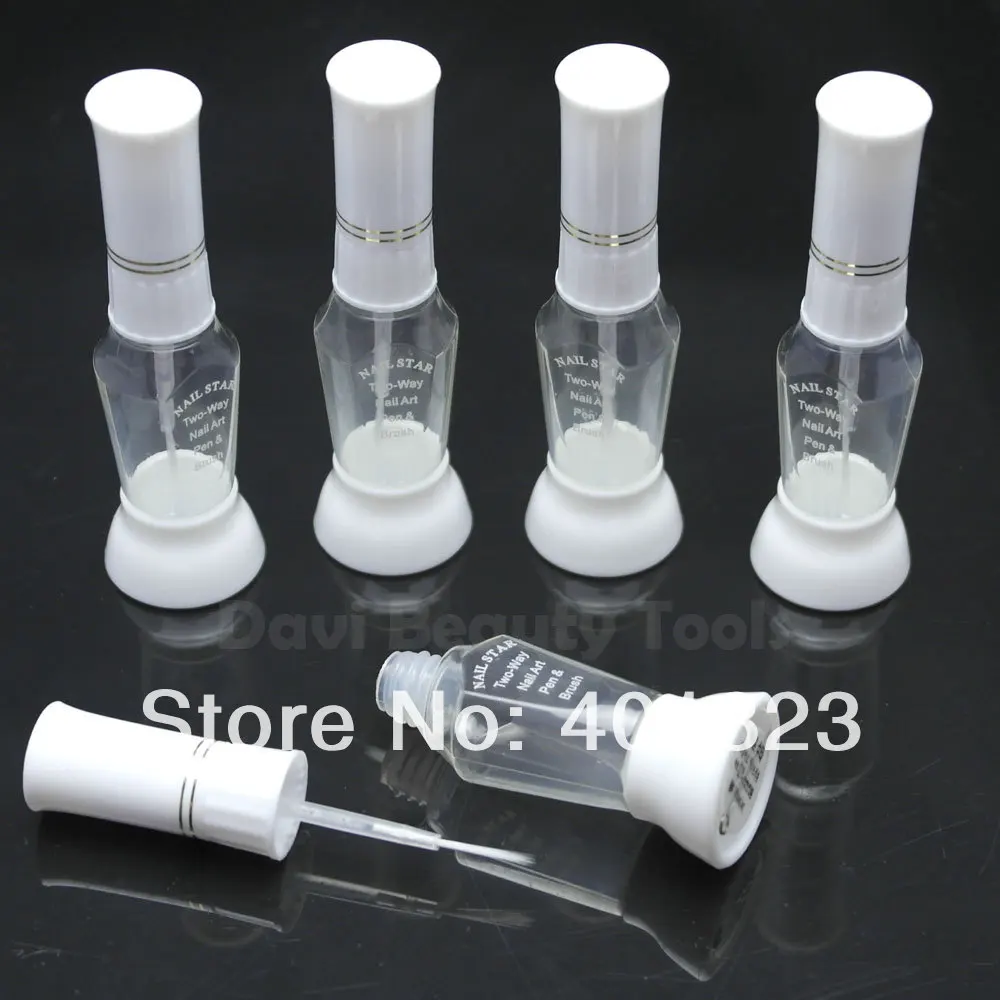 100pcs/lot empty bottles 2-Way False Nail Art Glitter Makeup Polish colorful Striper Pen +Varnish Brush
100pcs/lot empty bottles 2-Way False Nail Art Glitter Makeup Polish colorful Striper Pen +Varnish Brush