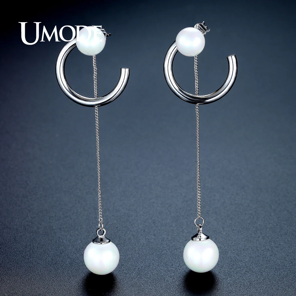 UMODE Brand New C Circle Long Drop Earrings Fashion Pearl Jewelry for Women Wedding Party Pendientes Mujer Christmas Gift UE0329
UMODE Brand New C Circle Long Drop Earrings Fashion Pearl Jewelry for Women Wedding Party Pendientes Mujer Christmas Gift UE0329