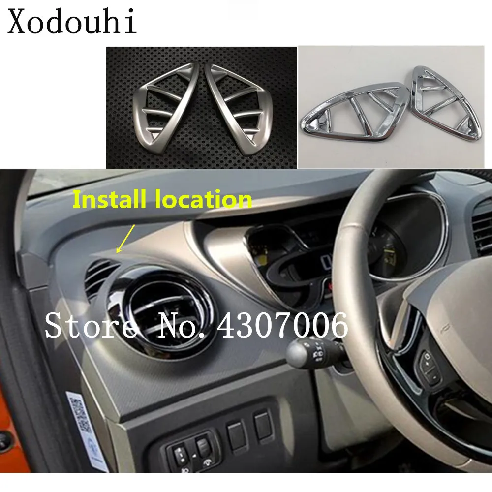 Car style cover garnish detector trim front air condition conditioning Outlet Vent 2pcs For Renault Captur 2015 2016 2017
Car style cover garnish detector trim front air condition conditioning Outlet Vent 2pcs For Renault Captur 2015 2016 2017