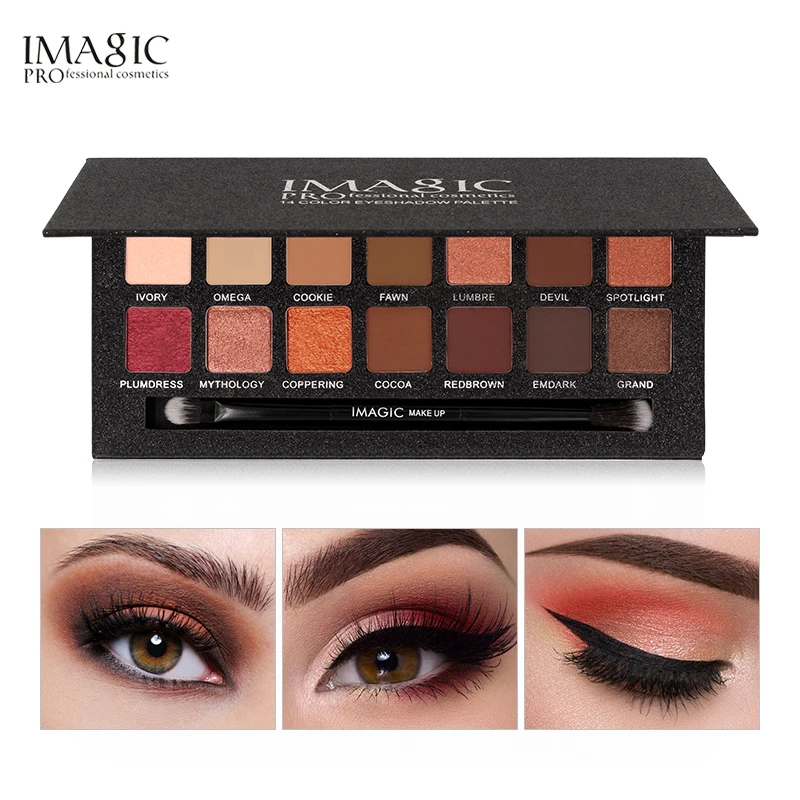 IMAGIC Eyeshadow Shimmer Matte Fashion Waterproof Long-lasting Eye Shadow Wiht Brush Eyeshadow Palette Eyes Cosmetics
IMAGIC Eyeshadow Shimmer Matte Fashion Waterproof Long-lasting Eye Shadow Wiht Brush Eyeshadow Palette Eyes Cosmetics