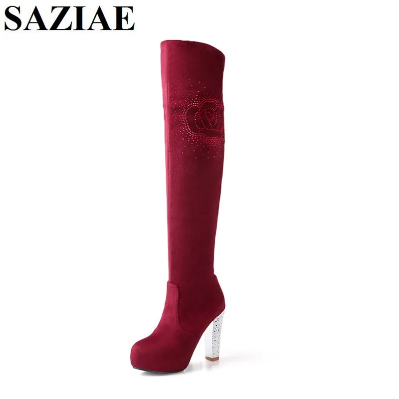 2016 Women Autumn/Winter Over-the-Knee Diamonds Boots Fashion High Thick heel Boots Sexy Rhinestone Shoes Woman Motorcycle Boots
2016 Women Autumn/Winter Over-the-Knee Diamonds Boots Fashion High Thick heel Boots Sexy Rhinestone Shoes Woman Motorcycle Boots