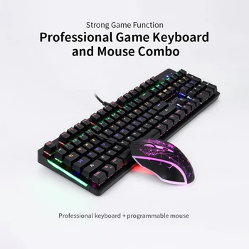AJAZZ 104Key Mechanical Keyboard Mouse Combos Gaming Keyboard Mouse Set LED Backlit Blue Switches 2400DPI Mouse For LOL dota
AJAZZ 104Key Mechanical Keyboard Mouse Combos Gaming Keyboard Mouse Set LED Backlit Blue Switches 2400DPI Mouse For LOL dota