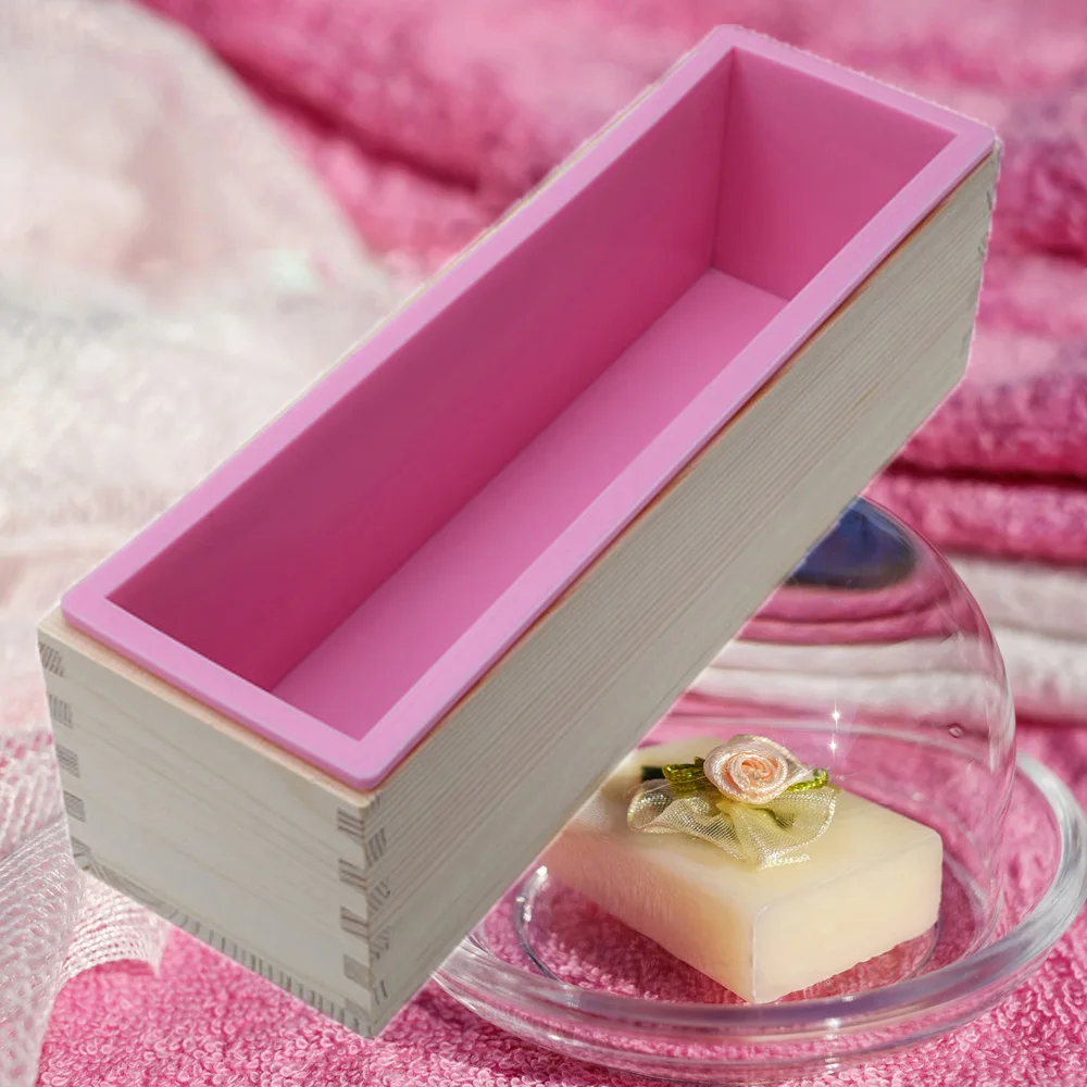 Rectangle Handmade Silicone Soap Loaf Mold Wooden Box Homemade Swirl Cold Process DIY Soap Flexible DIY Making Tools 1200g/900g
Rectangle Handmade Silicone Soap Loaf Mold Wooden Box Homemade Swirl Cold Process DIY Soap Flexible DIY Making Tools 1200g/900g