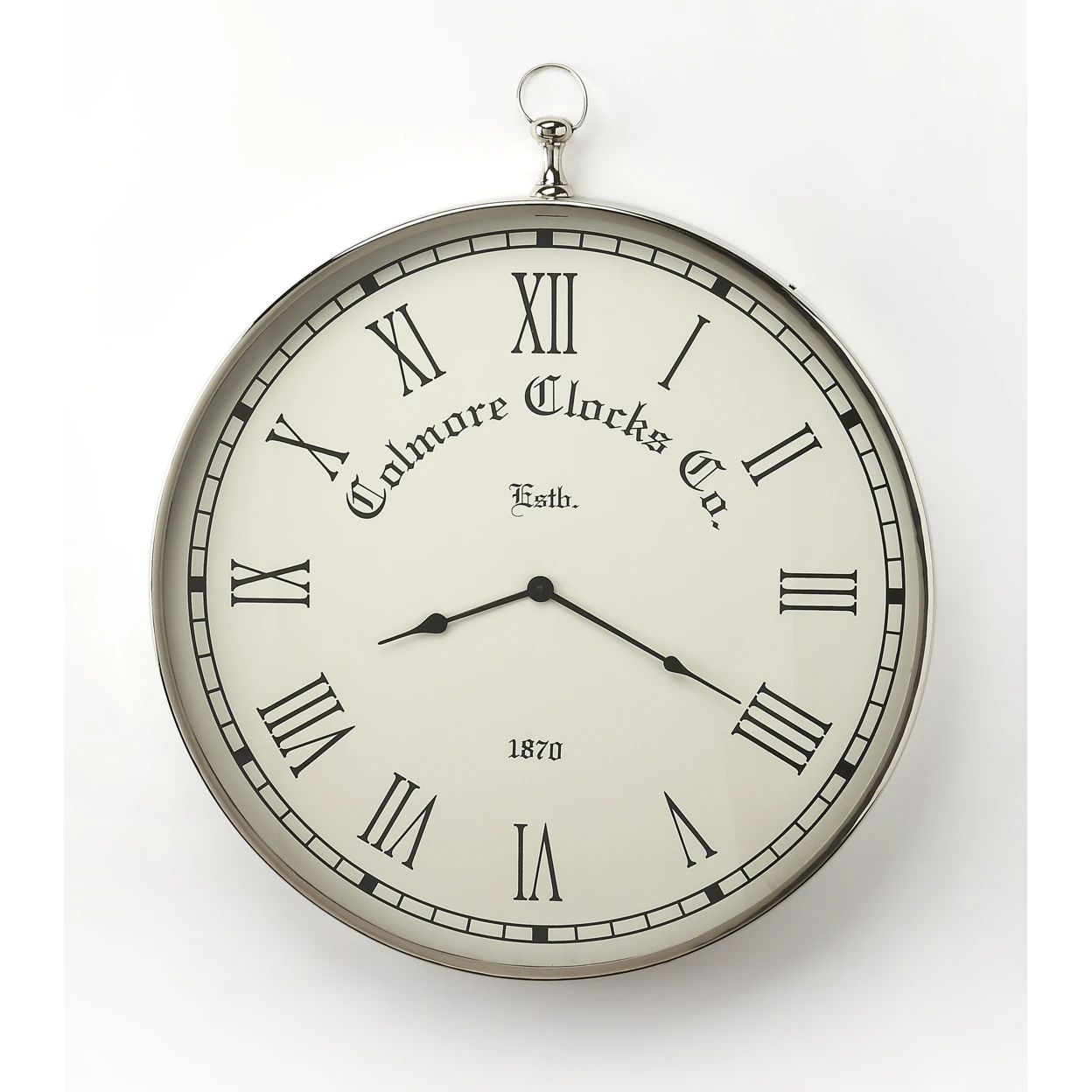 Butler Grafton Nickel Finish Wall Clock