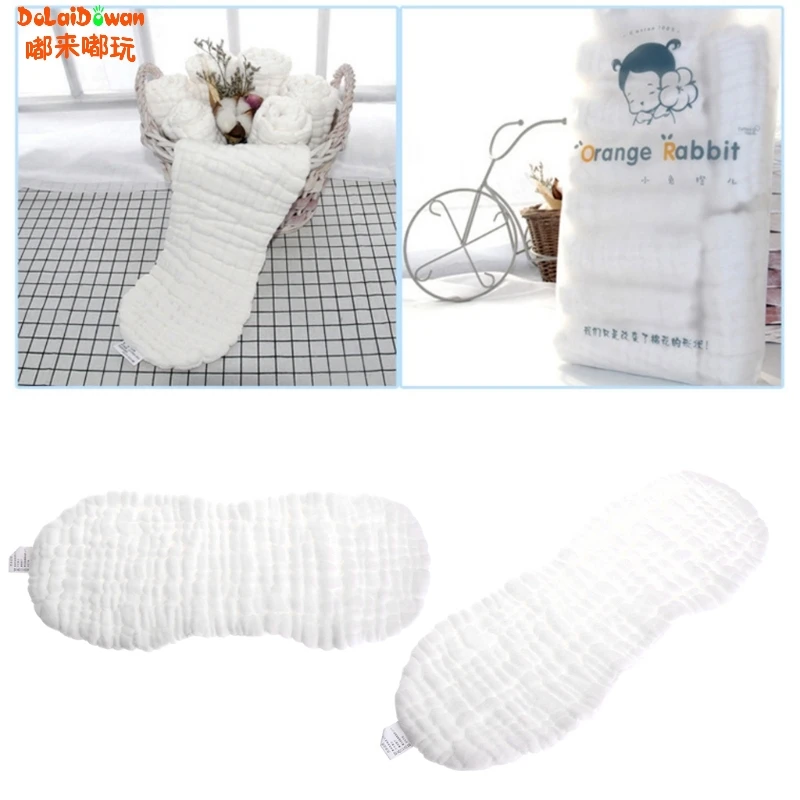 Новорожденных натуральный хлопок Пеленки Детские 12-слой моющиеся подгузник