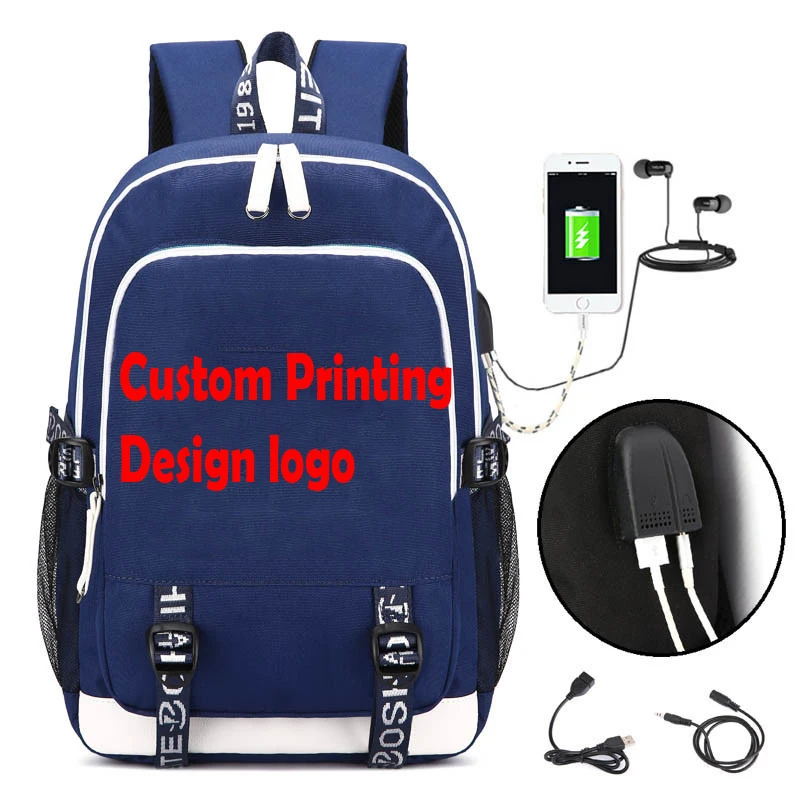 Custom Made USB Charging backpack for teenagers Men women's Student School Bags travel Luminous Bag
Custom Made USB Charging backpack for teenagers Men women's Student School Bags travel Luminous Bag