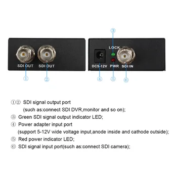 Retail SDI Splitter 1x2 Multimedia Split SDI Extender 1 to 2 Ports Adapter Support 1080P TV Video For Projector Monitor Camera
Retail SDI Splitter 1x2 Multimedia Split SDI Extender 1 to 2 Ports Adapter Support 1080P TV Video For Projector Monitor Camera