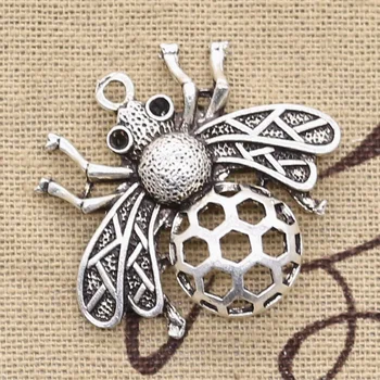 5pcs Charms Bee Honey Honeybee 33x36mm Antique Silver Color Pendants DIYCrafts Making Findings Handmade Tibetan Jewelry
5pcs Charms Bee Honey Honeybee 33x36mm Antique Silver Color Pendants DIYCrafts Making Findings Handmade Tibetan Jewelry