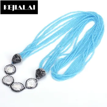 KEJIALAI New Fashion Jewelry Women Acrylic Handmade Beaded Necklaces White Green Color Long Tassel Chain Necklaces
KEJIALAI New Fashion Jewelry Women Acrylic Handmade Beaded Necklaces White Green Color Long Tassel Chain Necklaces