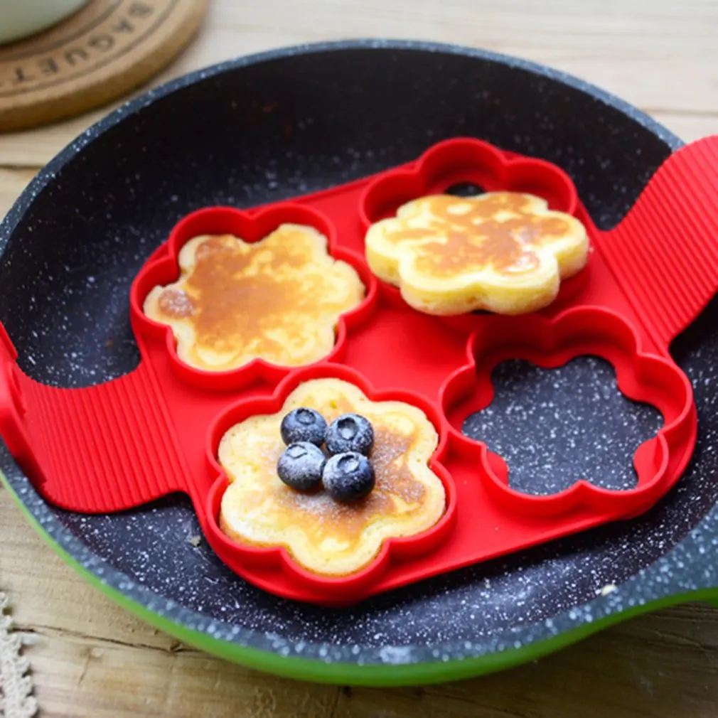 Fried Egg Mold Reusable Heart Round Shaped Pancake Silicone Molds 4 Holes DIY Omelette Machine Cake Tools -4
Fried Egg Mold Reusable Heart Round Shaped Pancake Silicone Molds 4 Holes DIY Omelette Machine Cake Tools -4