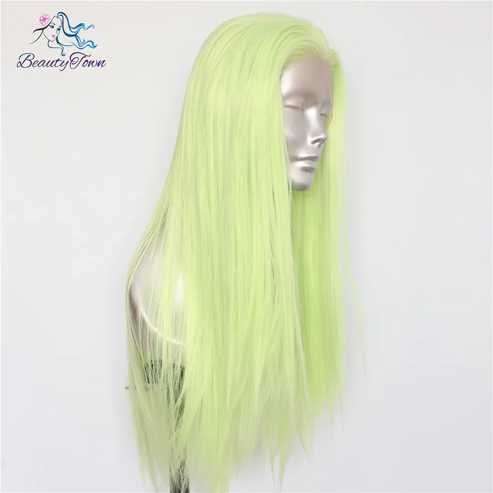 BeautyTown Light Green Color Heat Resistant Hair 150% Denstiy Cosplay Perruque Masquera Women Wedding Synthetic Lace Front Wigs
BeautyTown Light Green Color Heat Resistant Hair 150% Denstiy Cosplay Perruque Masquera Women Wedding Synthetic Lace Front Wigs