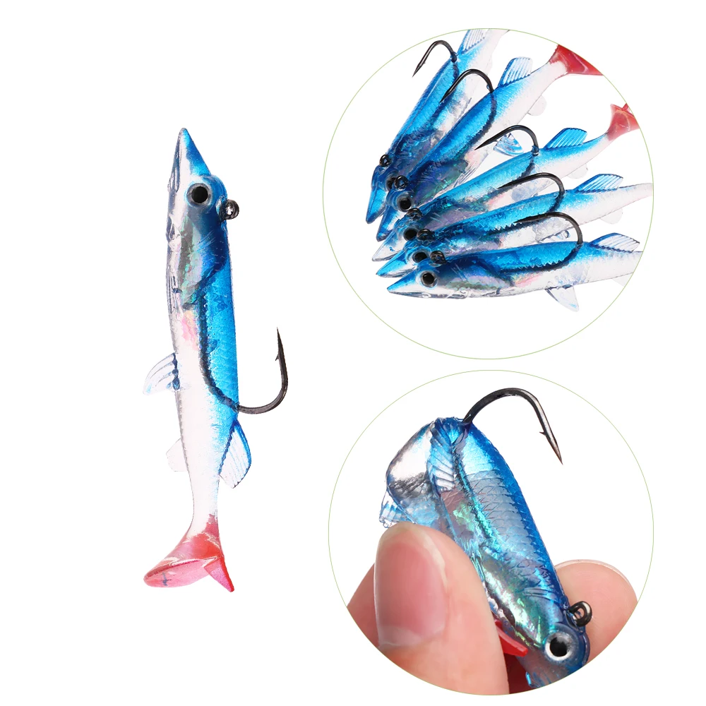 1/2PCs Soft Fishing Lure Artificial Minnow Single Tail Luminous Crank Bait Night Fish Popper with Hooks Carp Fishing Accessories
1/2PCs Soft Fishing Lure Artificial Minnow Single Tail Luminous Crank Bait Night Fish Popper with Hooks Carp Fishing Accessories