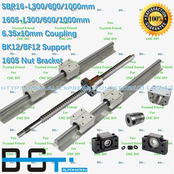 Supported linear rails SBR16 -300/600/1000mm +RM1605-300/600/1000mm+ SFU1605 Ballnut Bracket + BK12 BF12+ 6.35mm*10mm couplings
Supported linear rails SBR16 -300/600/1000mm +RM1605-300/600/1000mm+ SFU1605 Ballnut Bracket + BK12 BF12+ 6.35mm*10mm couplings