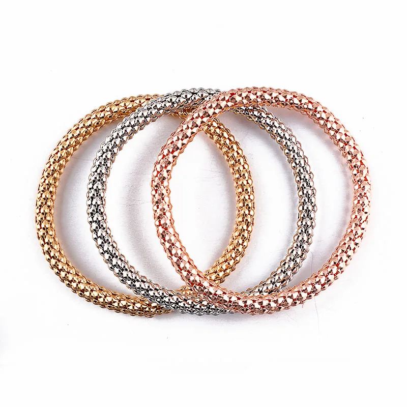 2019 New Charm Bracelets & Bangles Popcorn Chain 3 Color Rose Gold Color 19-24cm elasticity Alloy material Bracelet Women Gift
2019 New Charm Bracelets & Bangles Popcorn Chain 3 Color Rose Gold Color 19-24cm elasticity Alloy material Bracelet Women Gift